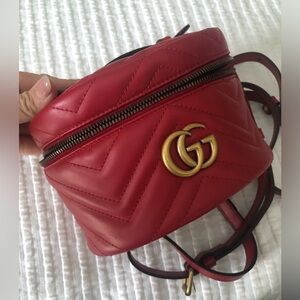 Gucci marmot backpack leather NWOT